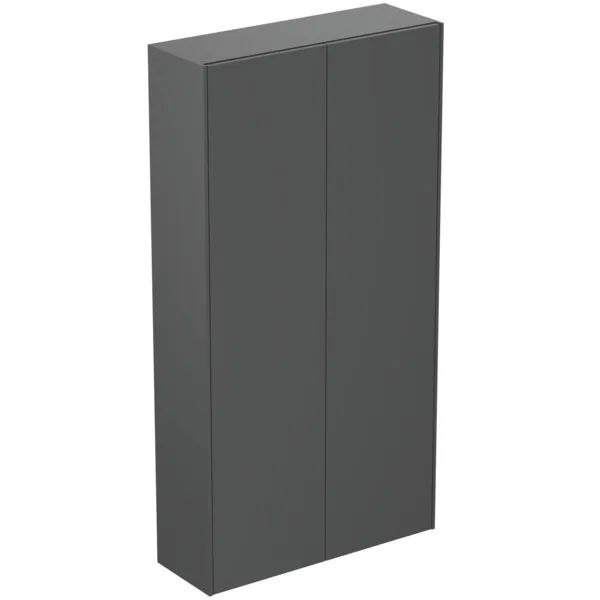 Ideal Standard Halbhochschrank Conca, 2 Flügeltüren, links/rechts, 720x250x1400mm, Anthrazit
