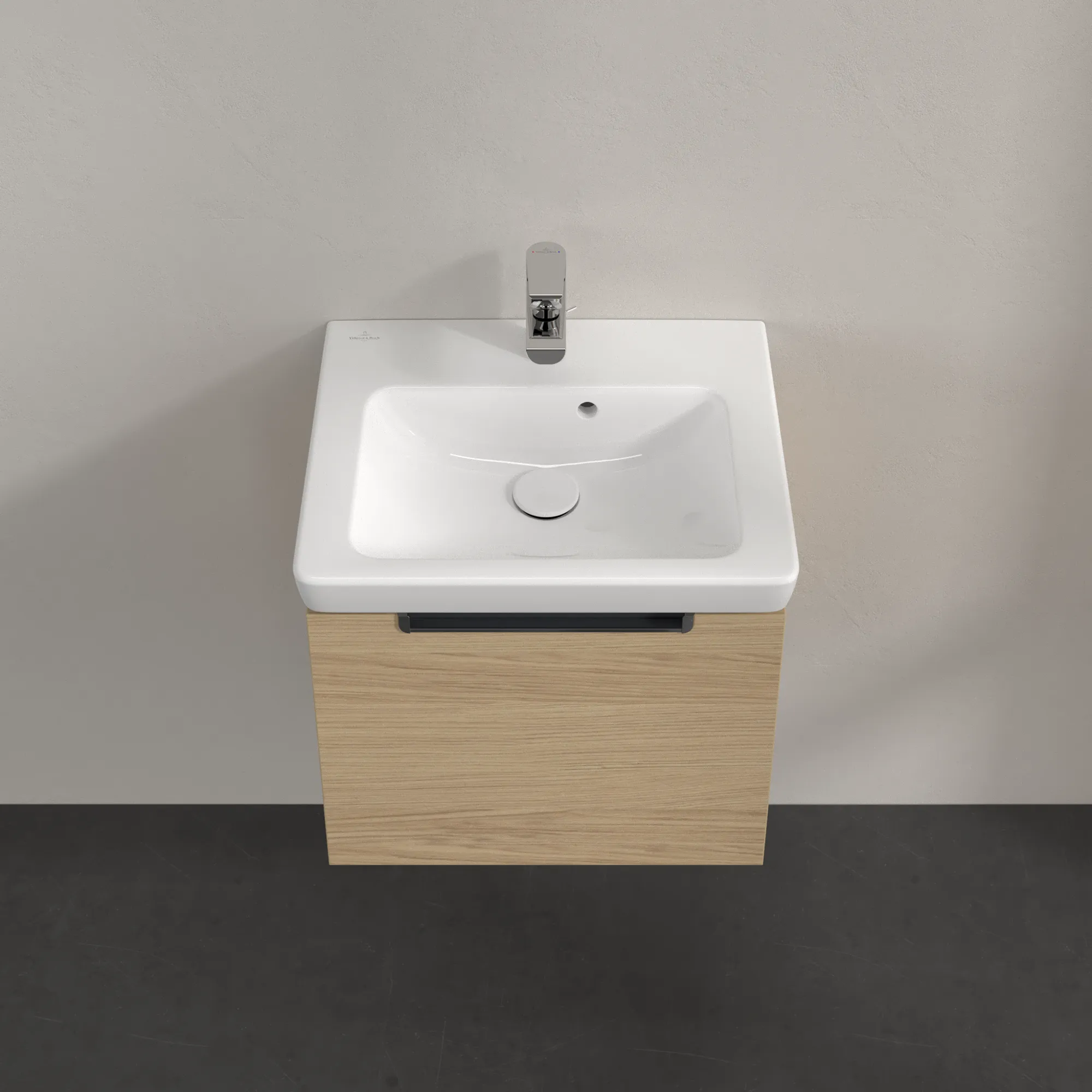 Villeroy & Boch Waschtischunterschrank „Subway 2.0“ 485 × 420 × 379 mm Nordic Oak, für Becken mittig, ohne Beleuchtung Villeroy & Boch Waschtischunterschrank „Subway 2.0“ 485 × 420 × 379 mm Nordic Oak, für Becken mittig, ohne Beleuchtung