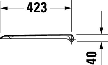 Set Wand-Tiefspül-WC Compact „D-Code“ 35 × 34 × 48 cm mit WC-Sitz „D-Code“ 35,9 × 44,2 × 5 cm mit SoftClosing Scharniere Kunststoff