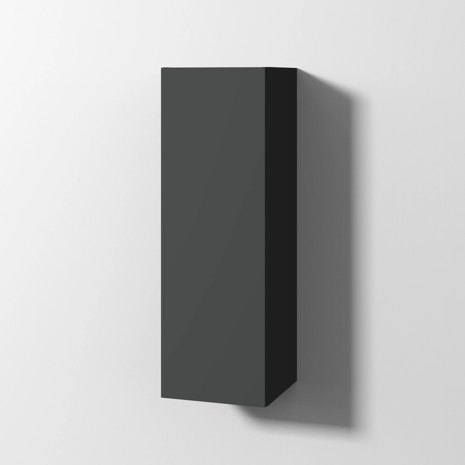 Sanipa Cubes-Regalmodul mit Tür, Graphit-Matt, 1050x350x346 mm, 180° drehbar, 2 Zwischenböden, vertikale Montage