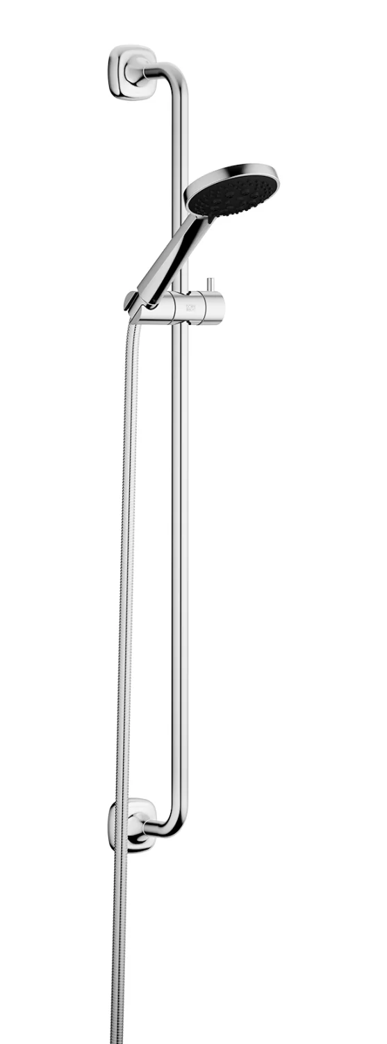 Dornbracht Duschgarnitur COYA ohne Handbrause, Dark Bronze gebürstet PVD, Stichmaß 800 mm, Rosetten 60 x 60 mm