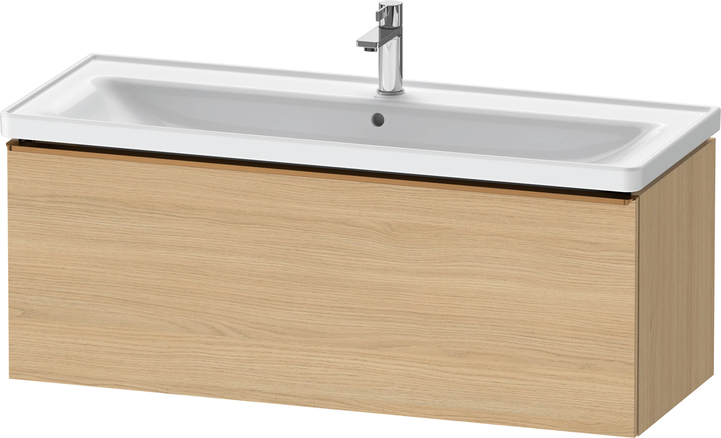 Duravit Waschtischunterschrank wandhängend „D-Neo“ 118,4 × 44 × 45,2 cm Eiche Natur