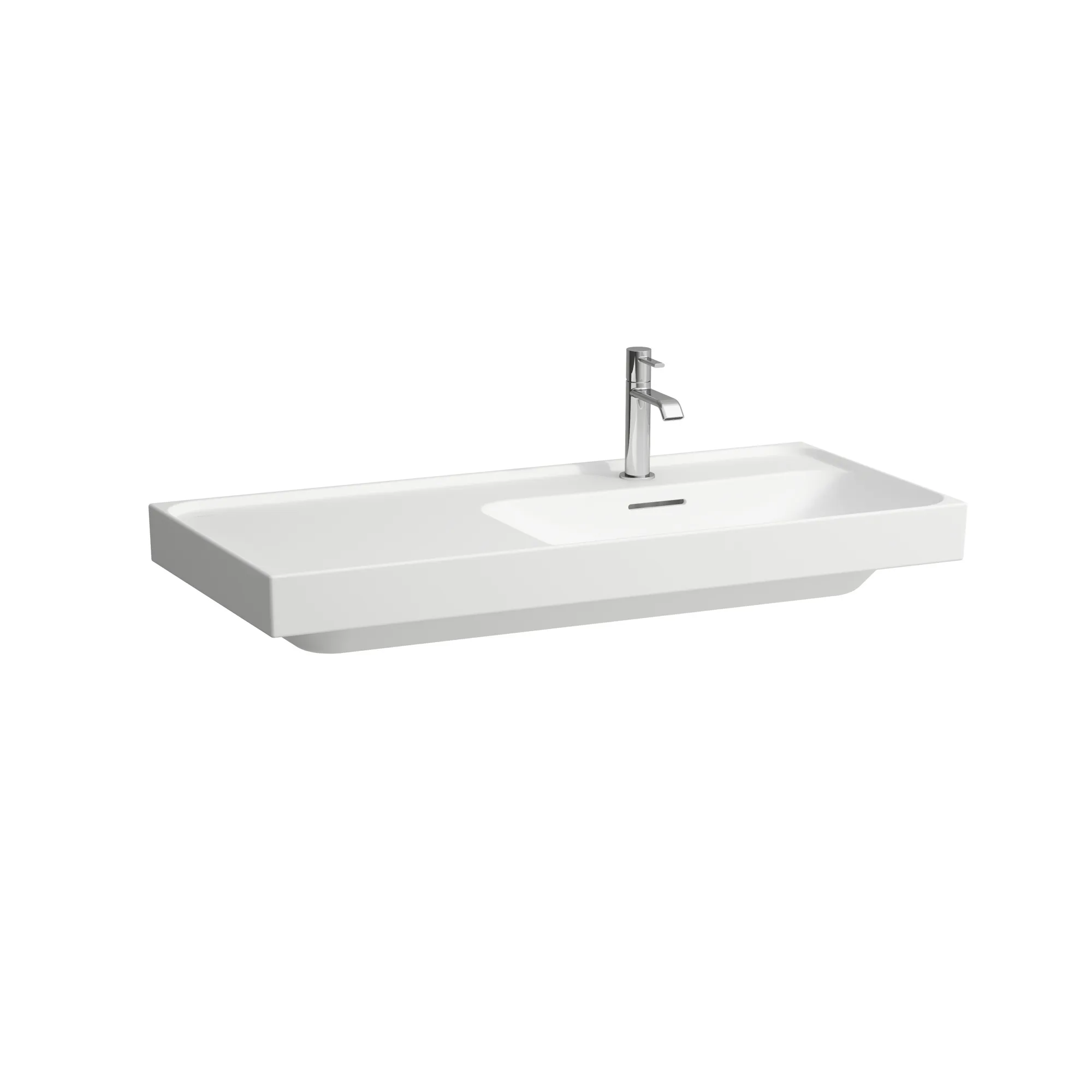 Laufen Waschtisch MEDA 460x1000x160 Ablage links ohne Hahnloch mit Überlauf weiß matt Laufen Waschtisch MEDA 460x1000x160 Ablage links ohne Hahnloch mit Überlauf weiß matt