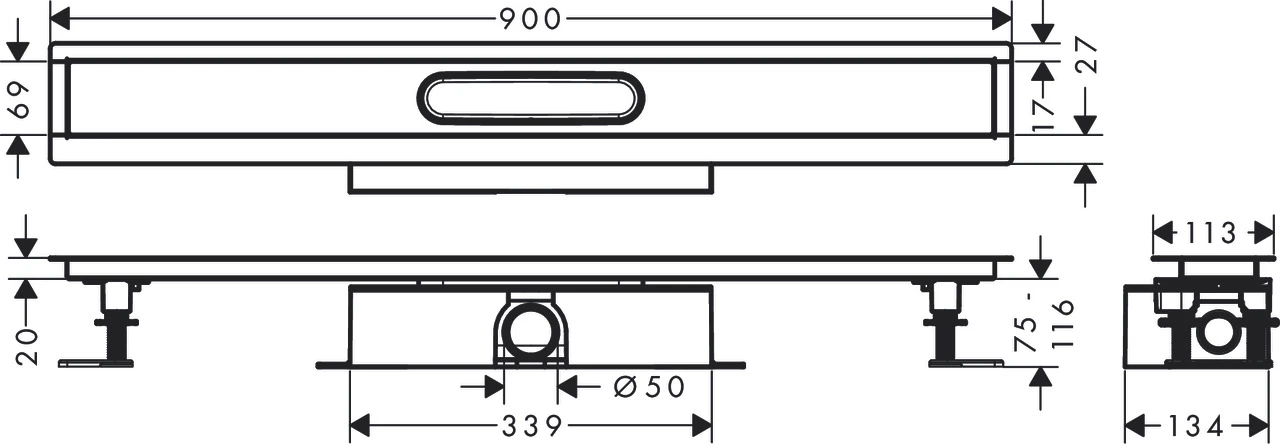 Komplettset uBox universal für Standardinstall.900mm für DR FS