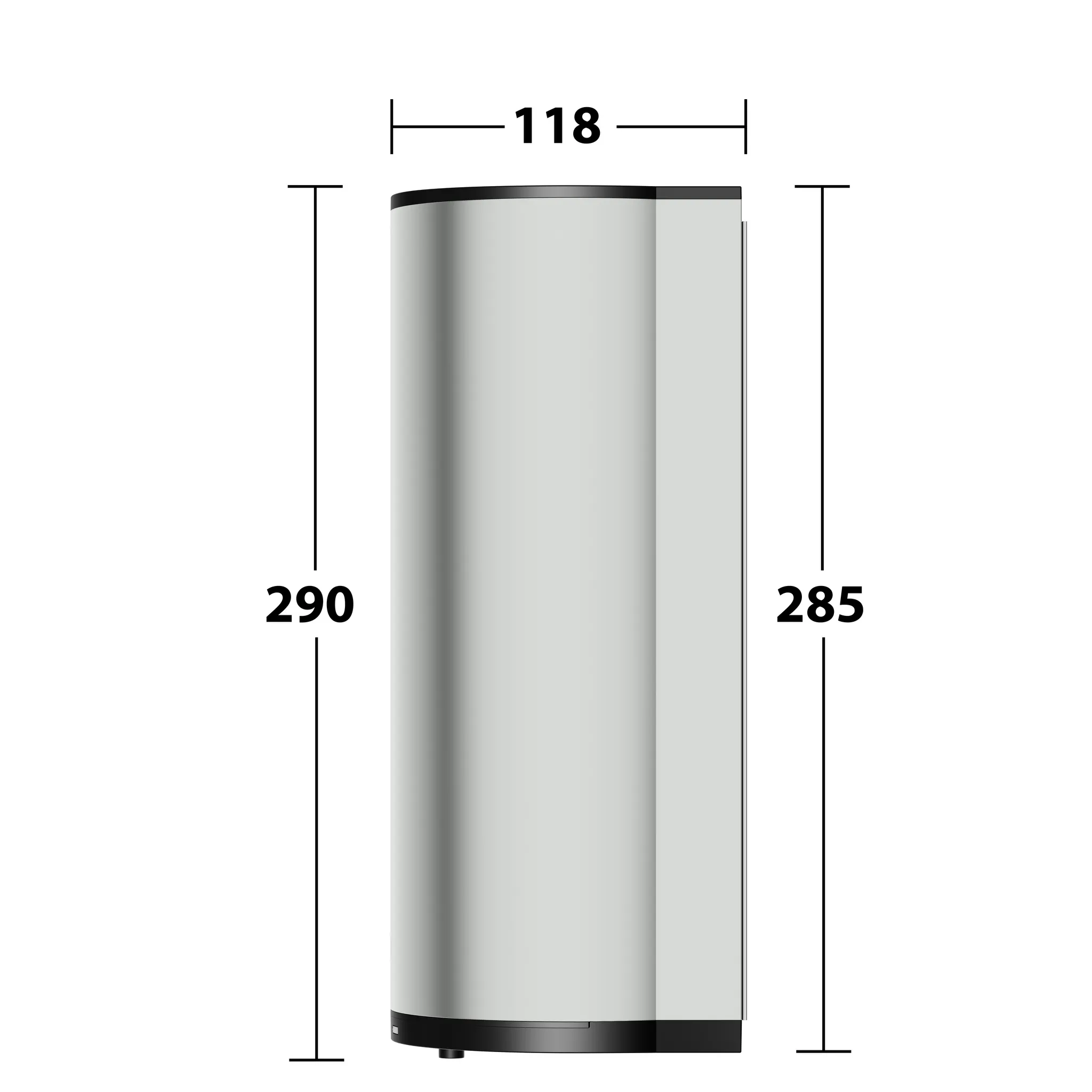 Plan Schaumlotionspender Edelstahl-finish / schwarz