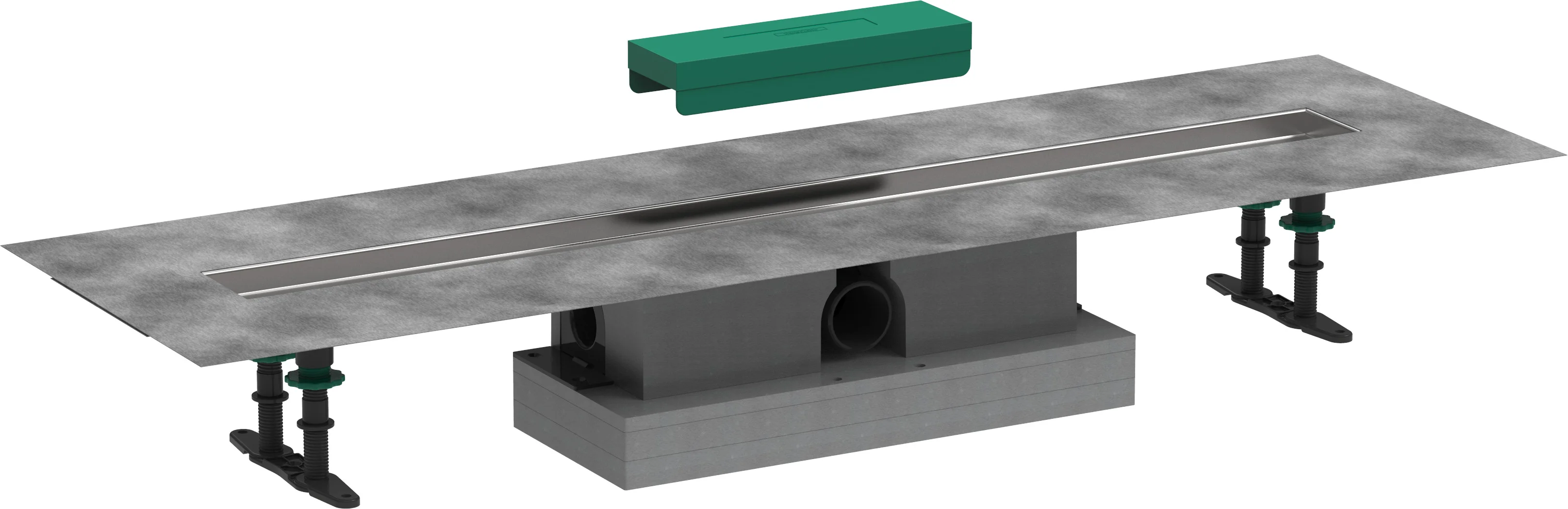 Hansgrohe uBox universal Komplettset für Standardinstallation 900 mm, passend zu RainDrain Rock und Match Fertigsets, Edelstahl V2A Hansgrohe uBox universal Komplettset für Standardinstallation 900 mm, passend zu RainDrain Rock und Match Fertigsets, Edelstahl V2A