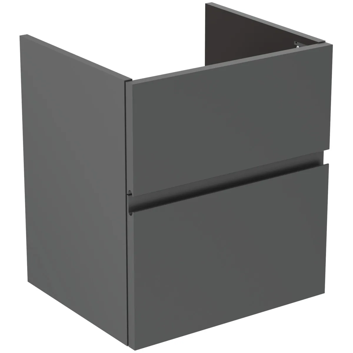 Ideal Standard Waschtischunterschrank Finesse 480x409x540mm 2 Auszüge Anthrazit matt