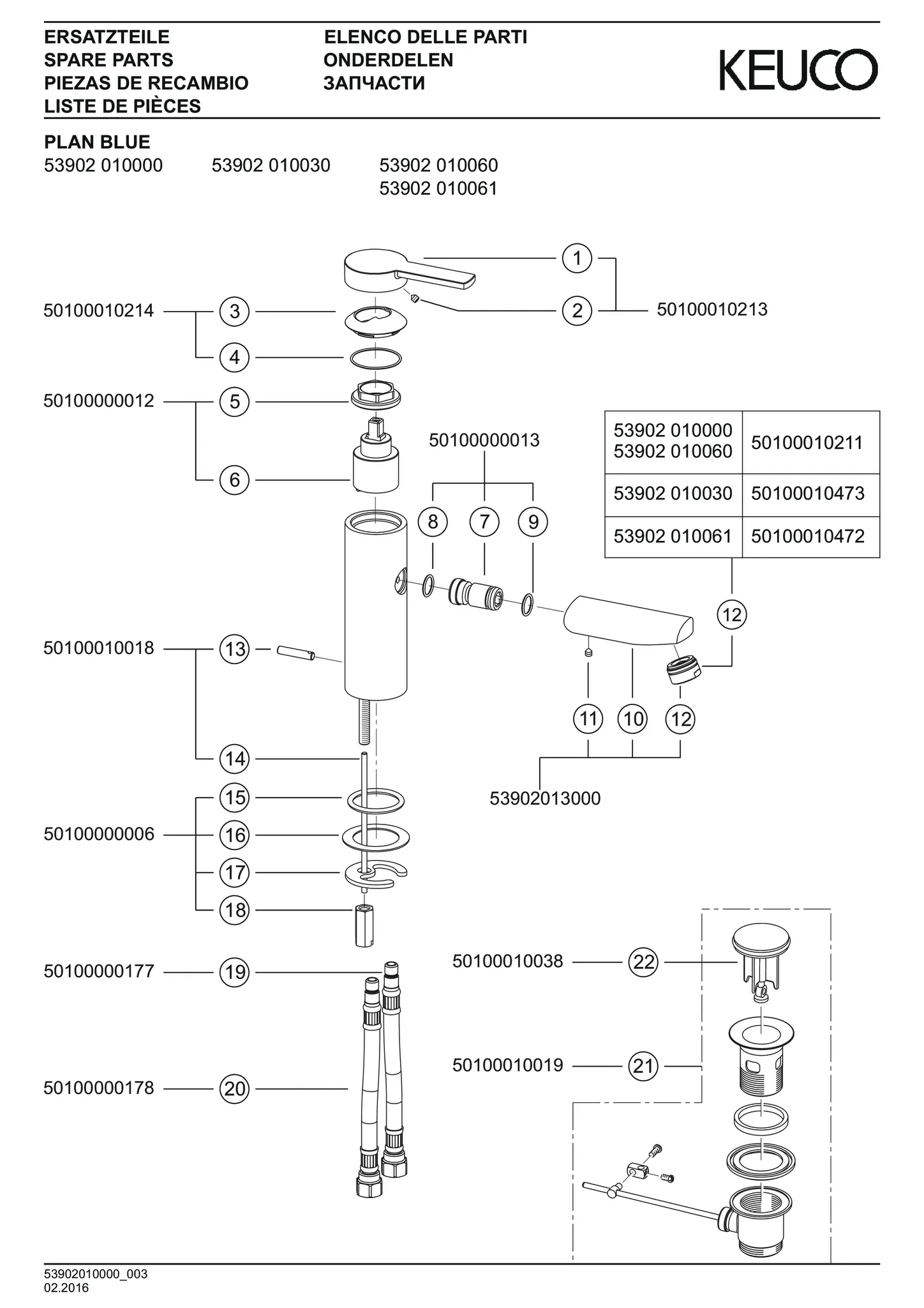 Plan blue 53902010000 Einhebel-Waschtischmischer 90 mit Zugstangen-Ablaufgarnitur verchromt Plan blue 53902010000 Einhebel-Waschtischmischer 90 mit Zugstangen-Ablaufgarnitur verchromt