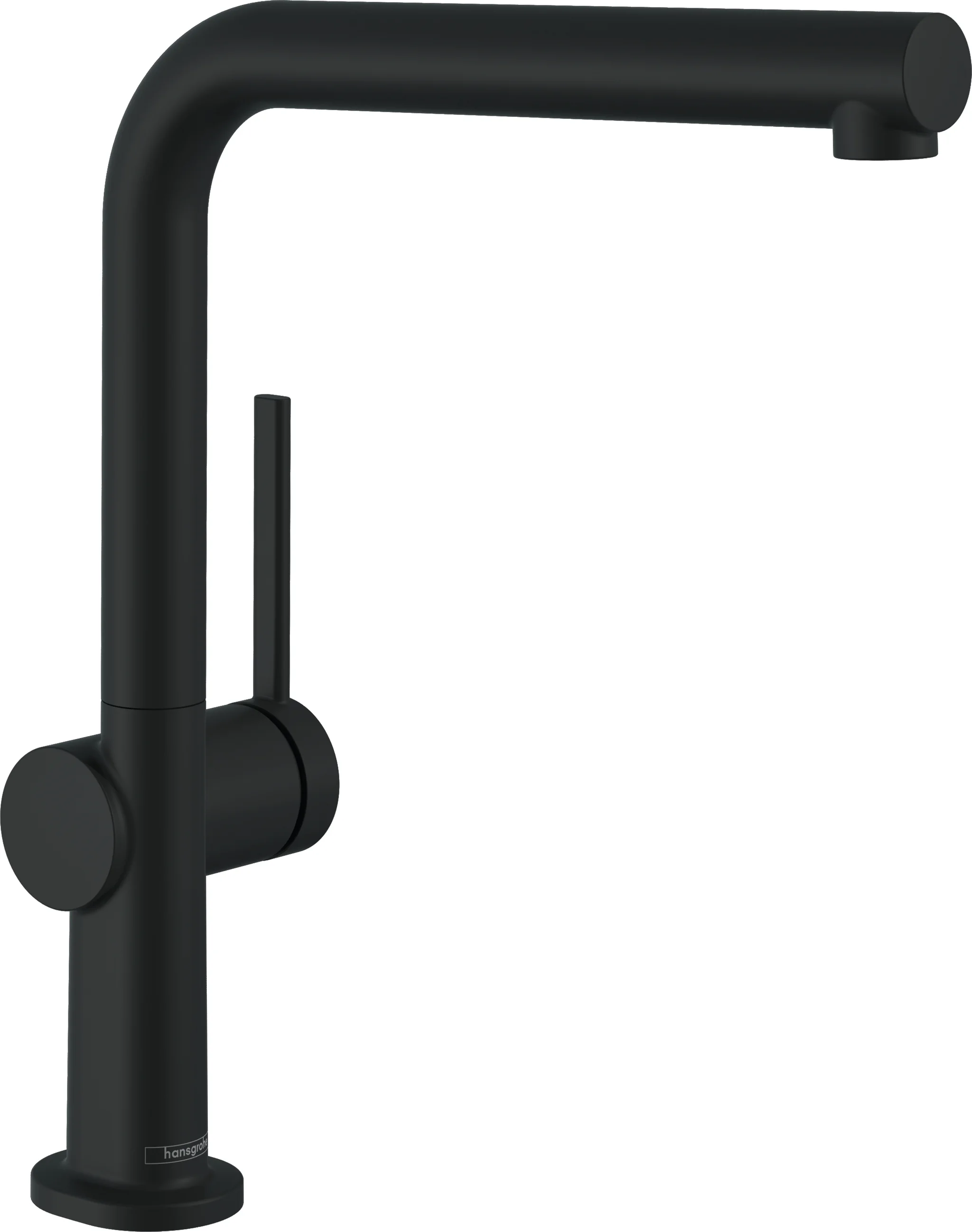 Hansgrohe Talis M54 Einhebel-Küchenmischer 270, 1-Jet, mattschwarz, Schwenkbereich einstellbar in 4 Stufen, Laminarstrahl, max. Durchflussmenge 8,4 l/min, Keramikmischsystem, für Durchlauferhitzer geeignet