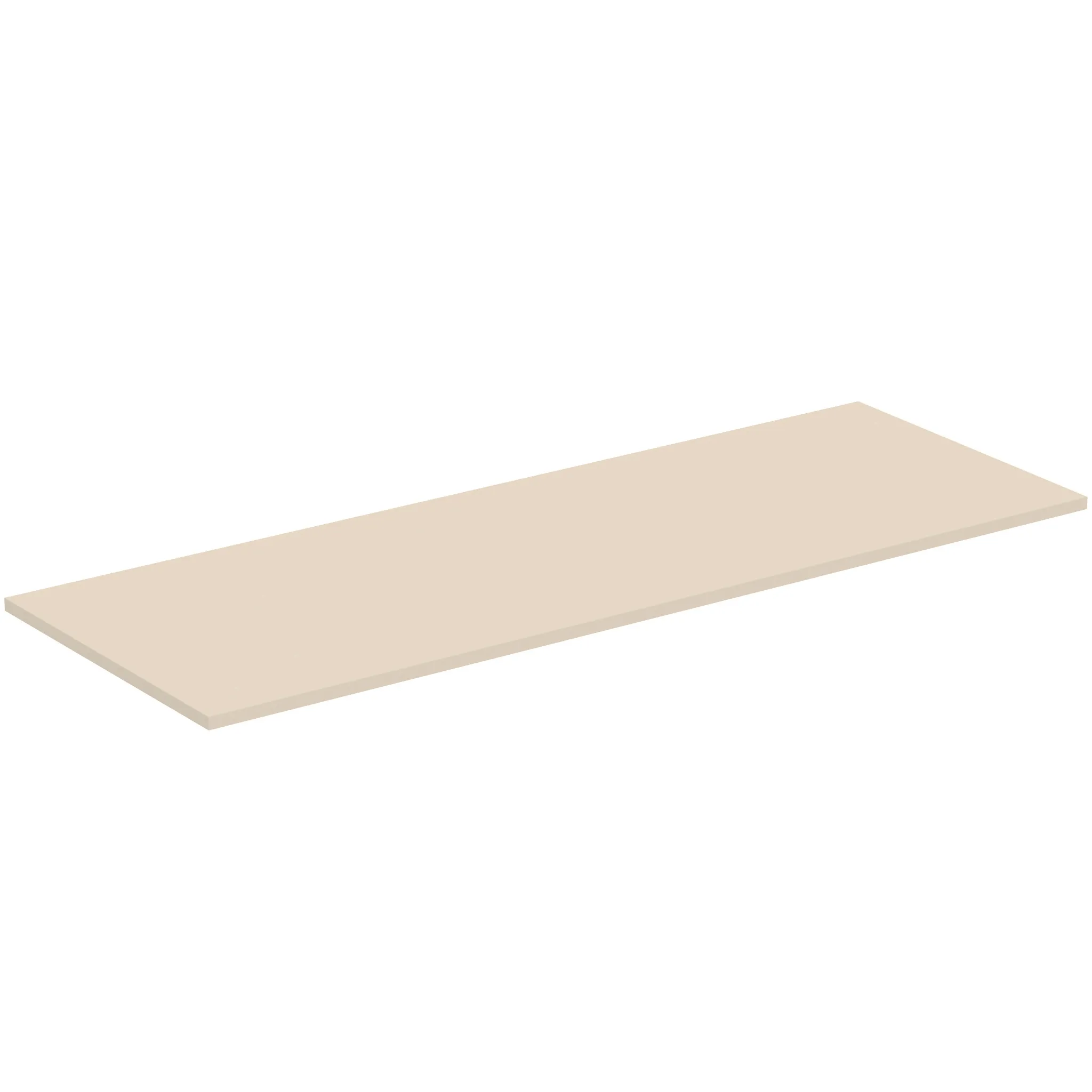 Waschtischplatte i.life B ohne Ausschnitt 1404x506x18mm Weiß matt