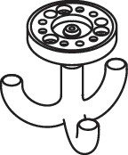 HEWI Dreifachhaken „System 800K“ HEWI Dreifachhaken „System 800K“