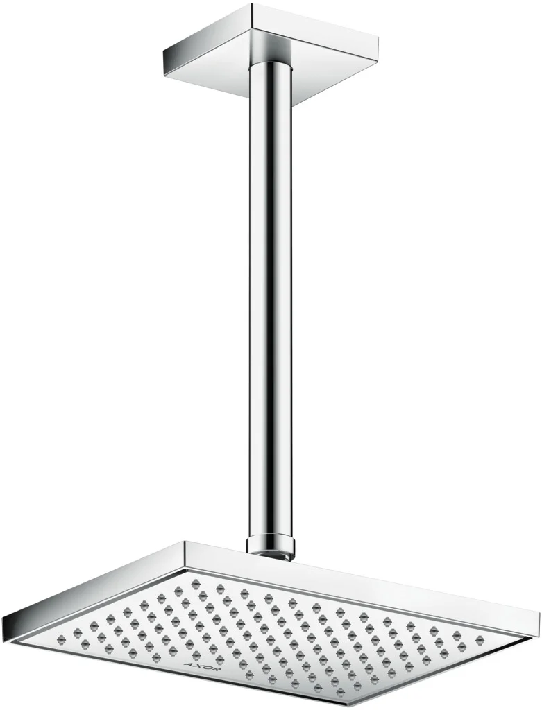 Hansgrohe AXOR ShowerSolutions Kopfbrause 1jet EcoSmart, Chrom, 245 x 185 mm, winkelverstellbar, abnehmbar zur Reinigung Hansgrohe AXOR ShowerSolutions Kopfbrause 1jet EcoSmart, Chrom, 245 x 185 mm, winkelverstellbar, abnehmbar zur Reinigung