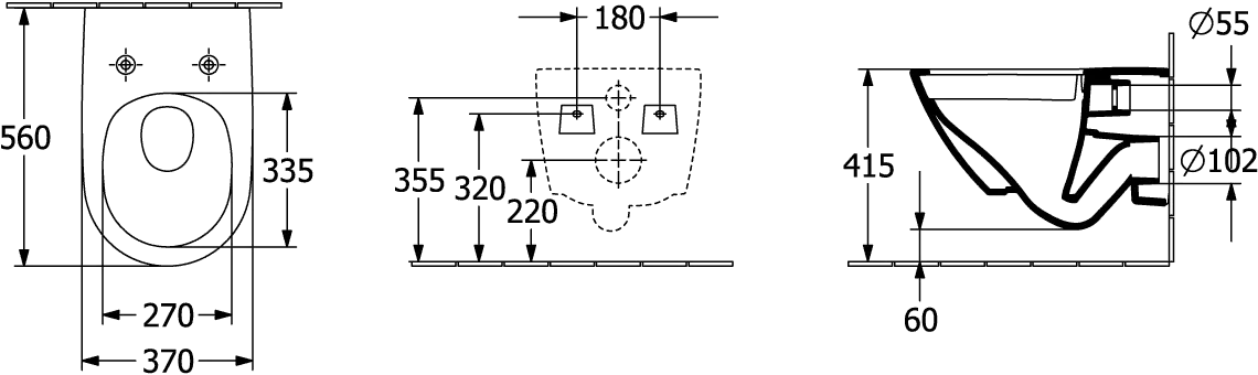 WC „Antao“ 37 × 35,5 × 56 cm in Weiß Alpin mit CeramicPlus, ohne Spülrand WC „Antao“ 37 × 35,5 × 56 cm in Weiß Alpin mit CeramicPlus, ohne Spülrand