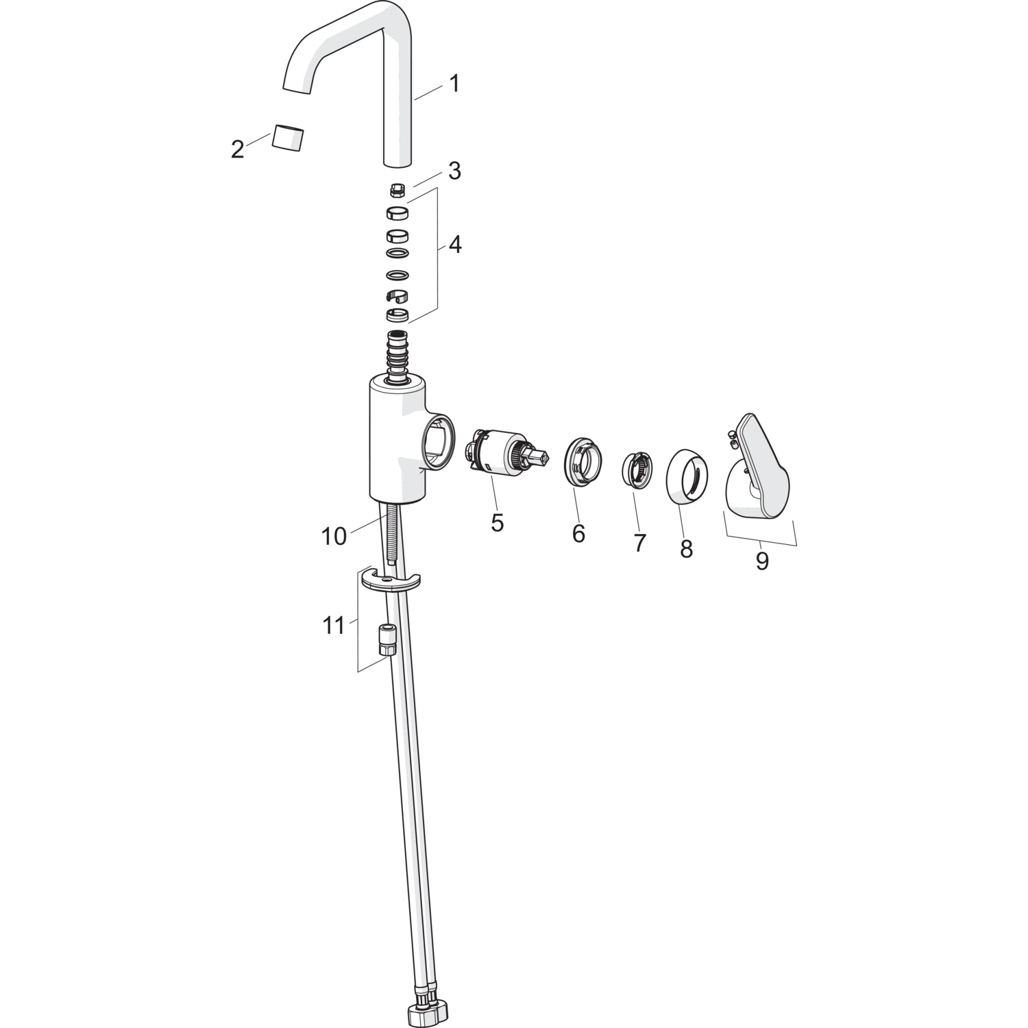 HansaPOLO Waschtischarmatur Hansapolo 2017 Einhebelmischer Chrom DN15 HansaPOLO Waschtischarmatur Hansapolo 2017 Einhebelmischer Chrom DN15