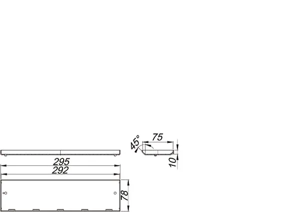Abdeckung CeraWall Connect, Edelstahl matt Abdeckung CeraWall Connect, Edelstahl matt