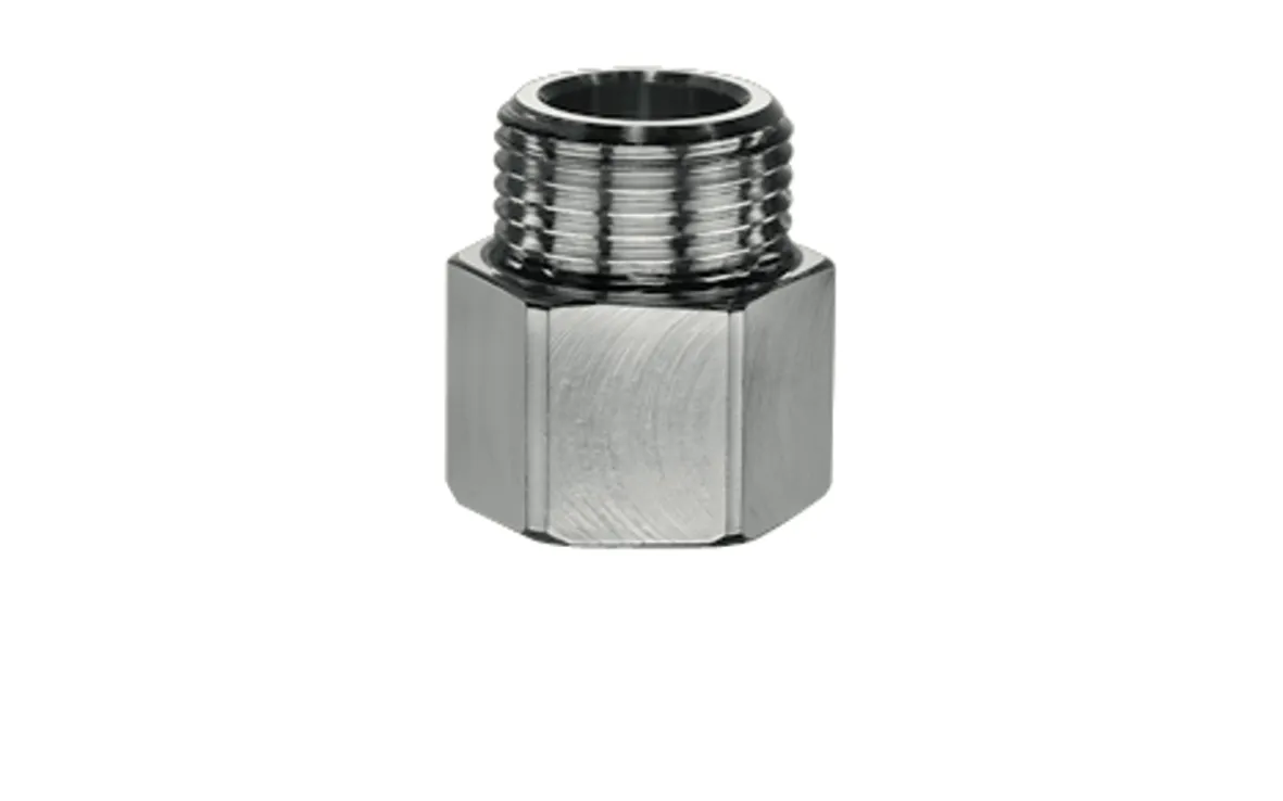 Durchflussbegrenzer für Eckventile DN 10, Durchfluss druckunabhängig, max.: 4 l/min, DN 10 G 3/8 IG, DN 10 G 3/8 AG, chrom