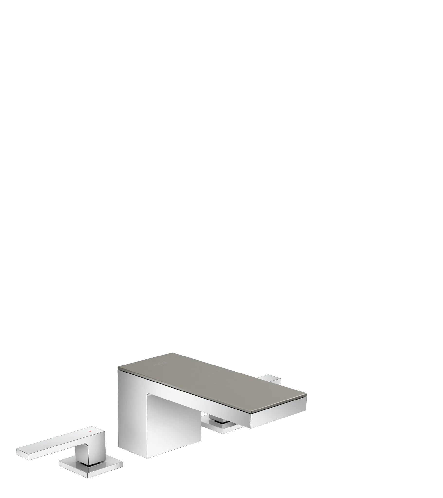 Hansgrohe AXOR MyEdition 3-Loch Waschtischarmatur 70 mit Push-Open Ablaufgarnitur, Chrom Hansgrohe AXOR MyEdition 3-Loch Waschtischarmatur 70 mit Push-Open Ablaufgarnitur, Chrom