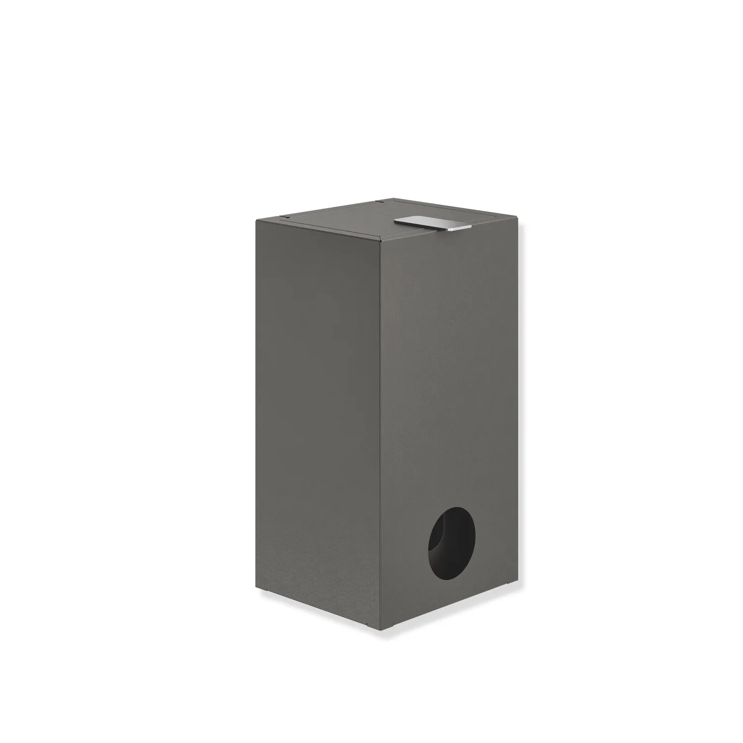 HEWI Hygieneabfallbehälter „System 900“ 16 × 29 × 14 cm in Dunkelgrau tiefmatt HEWI Hygieneabfallbehälter „System 900“ 16 × 29 × 14 cm in Dunkelgrau tiefmatt