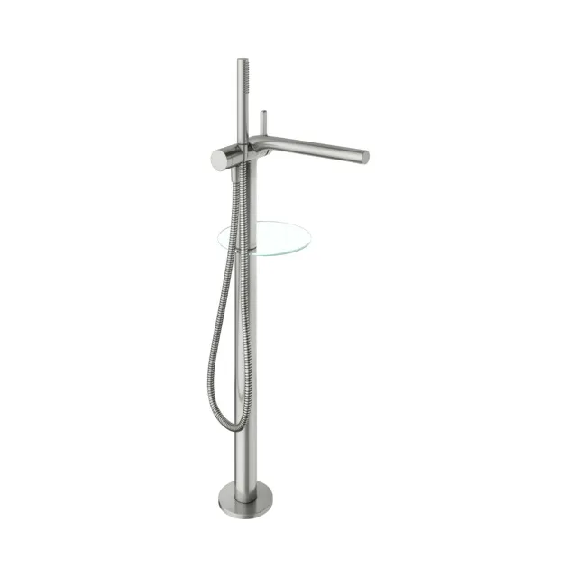 KEUCO EDITION 400 Einhebel-Wannenmischer bodenstehend Edelstahl-finish