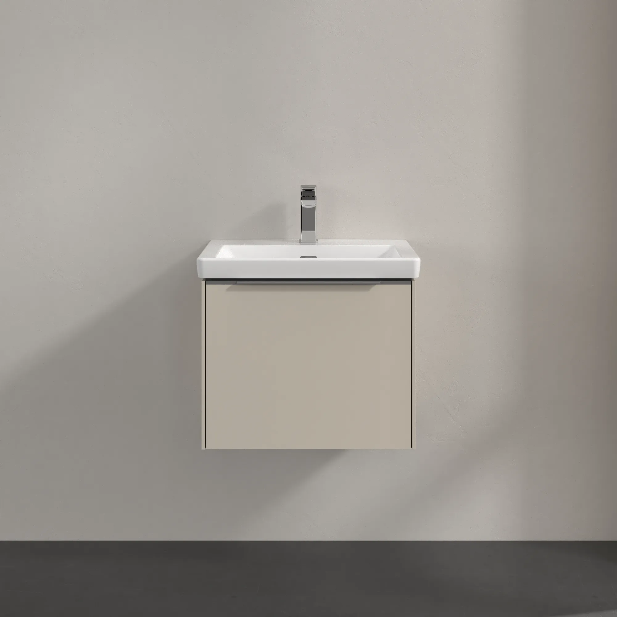 Villeroy & Boch Waschtischunterschrank „Subway 3.0“ für Schrankwaschtisch 52,3 × 42,9 × 44,8 × 44,8 cm 1 Auszug, Waschbecken mittig, mittig