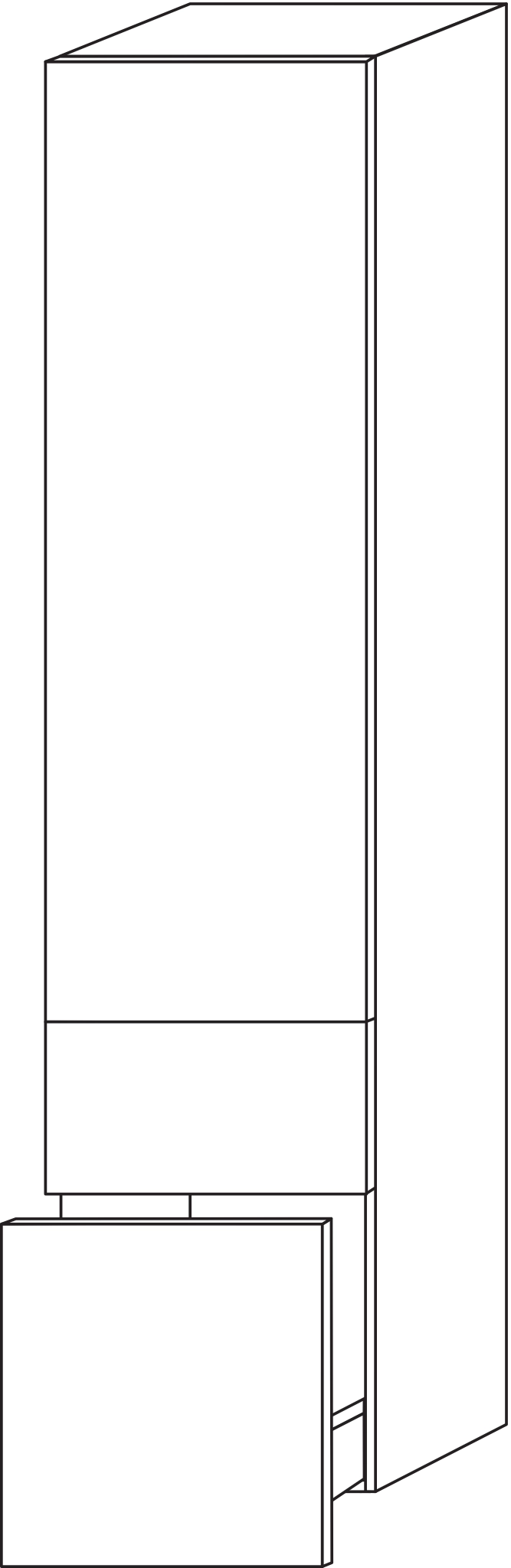 Sanipa Hochschrank „2morrow“ 350 × 1615 × 350 mm in Sandgrau (matt) Sanipa Hochschrank „2morrow“ 350 × 1615 × 350 mm in Sandgrau (matt)