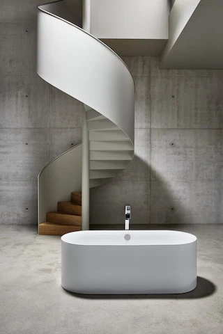 Bette oval Badewanne „BetteLux Oval Silhouette“ 170 × 75 cm in Weiß, /