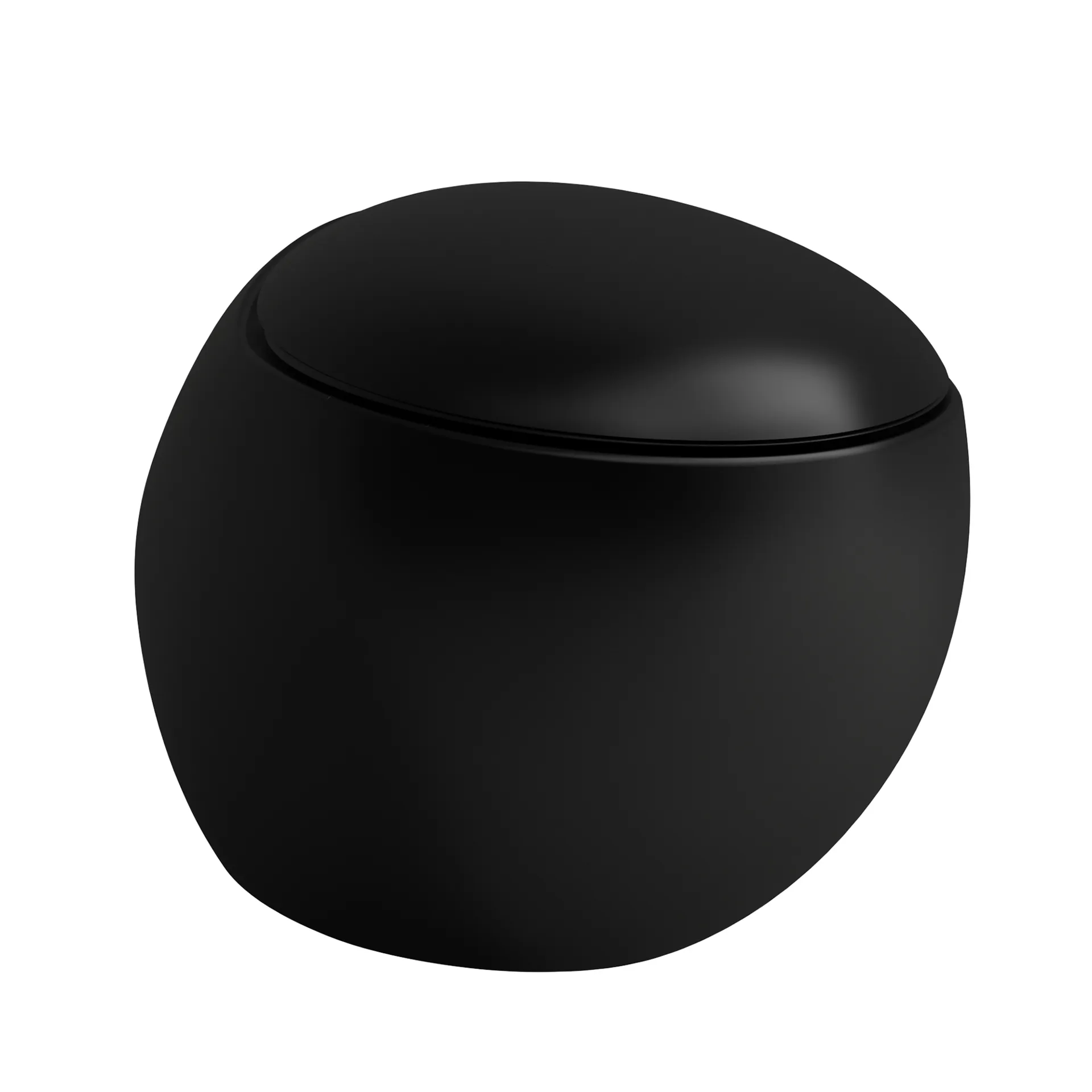 Laufen Wand-Tiefspül-WC „Ilbagnoalessi“ 390 × 355 × 585 mm in Schwarz matt, Befestigung sichtbar