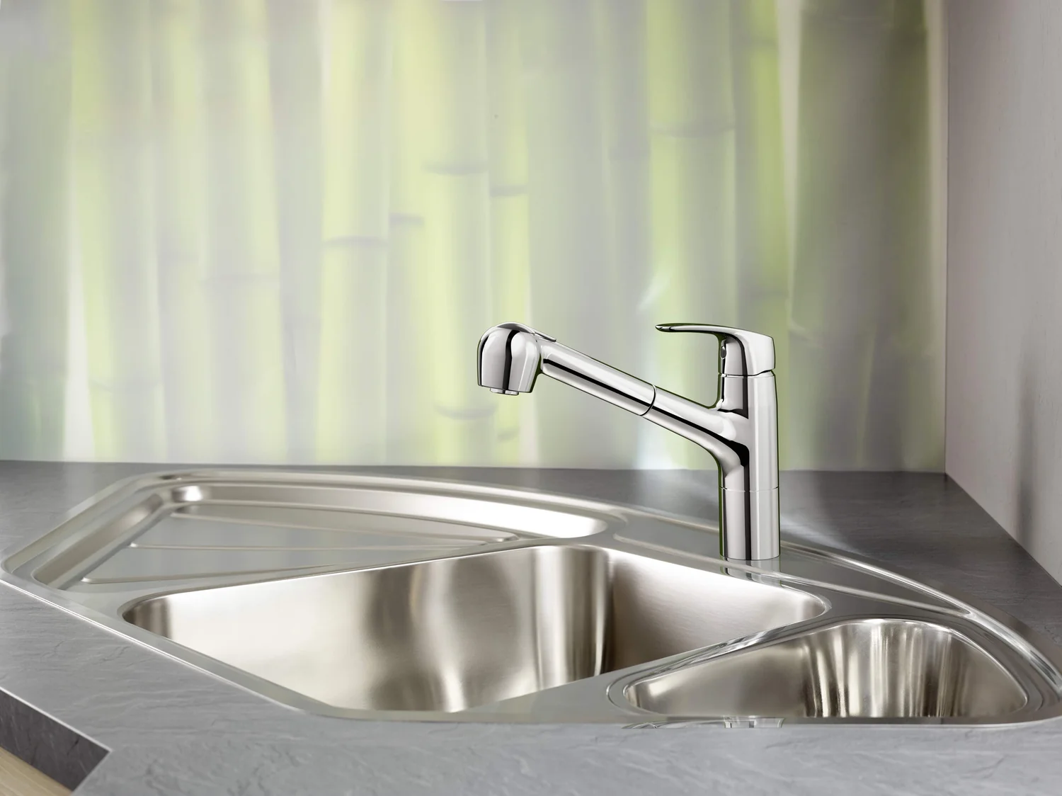 HansaPINTO Küchenarmatur HansaPINTO 4518 2-strahlig Ausladung 231 mm DN15 Chrom