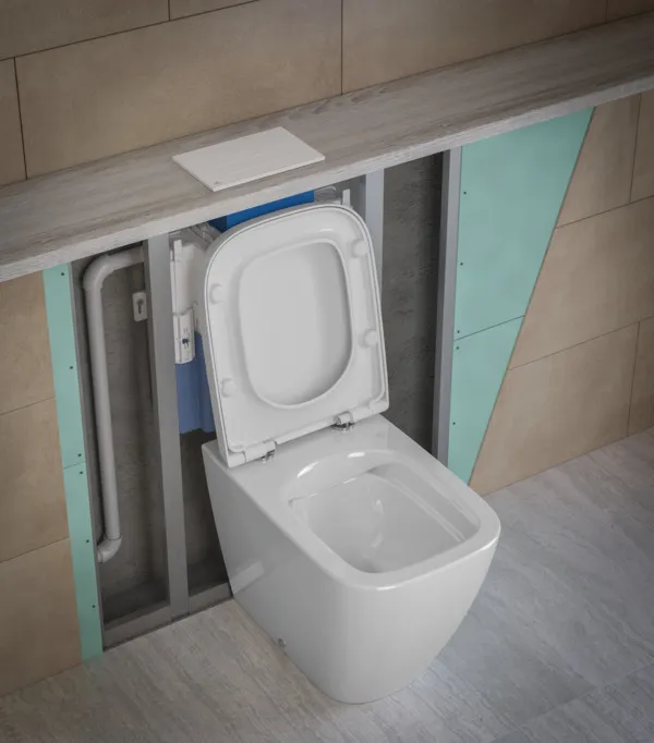 Betätigungsplatte M2 Oleas, mechanische Auslösung, Schwarz Betätigungsplatte M2 Oleas, mechanische Auslösung, Schwarz