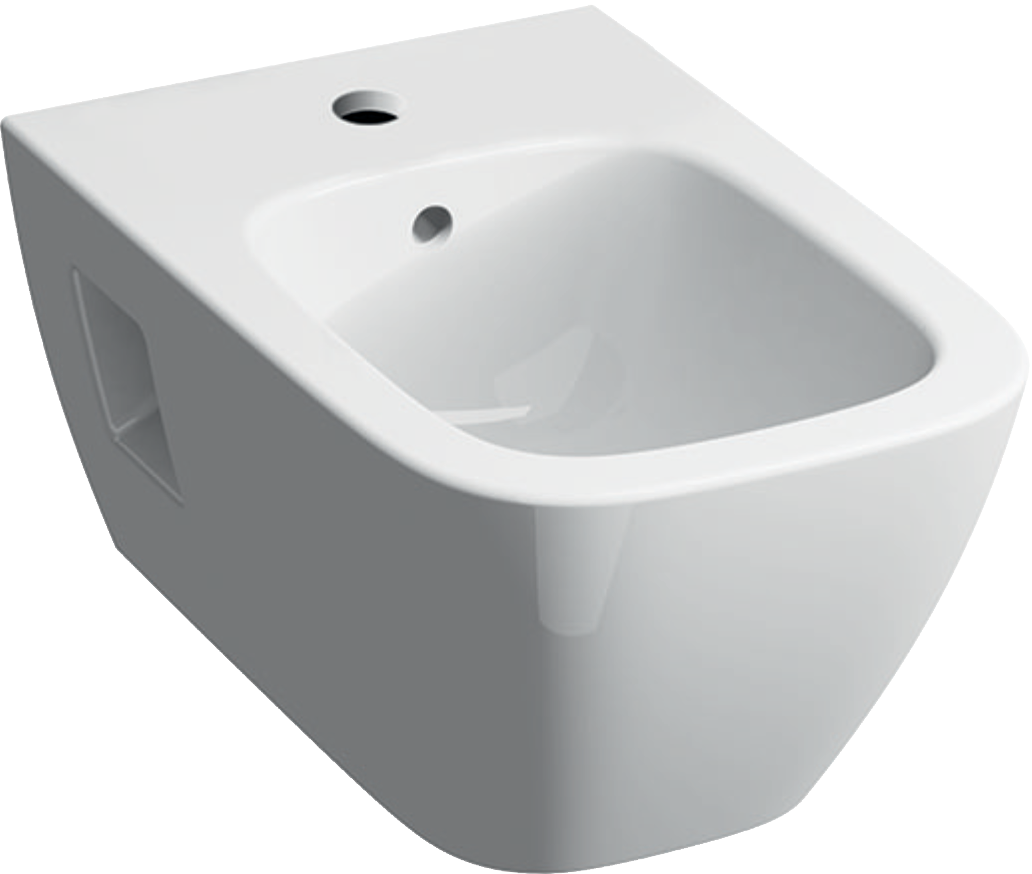 Wand-Bidet „Renova Plan“, mit Überlauf 35 × 26 × 54 cm