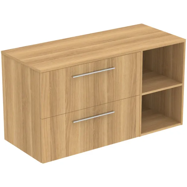 Ideal Standard i.life B Möbel-Set 120 cm Eiche Natur Chrom 2 Auszüge 800x505x630 mm Ideal Standard i.life B Möbel-Set 120 cm Eiche Natur Chrom 2 Auszüge 800x505x630 mm
