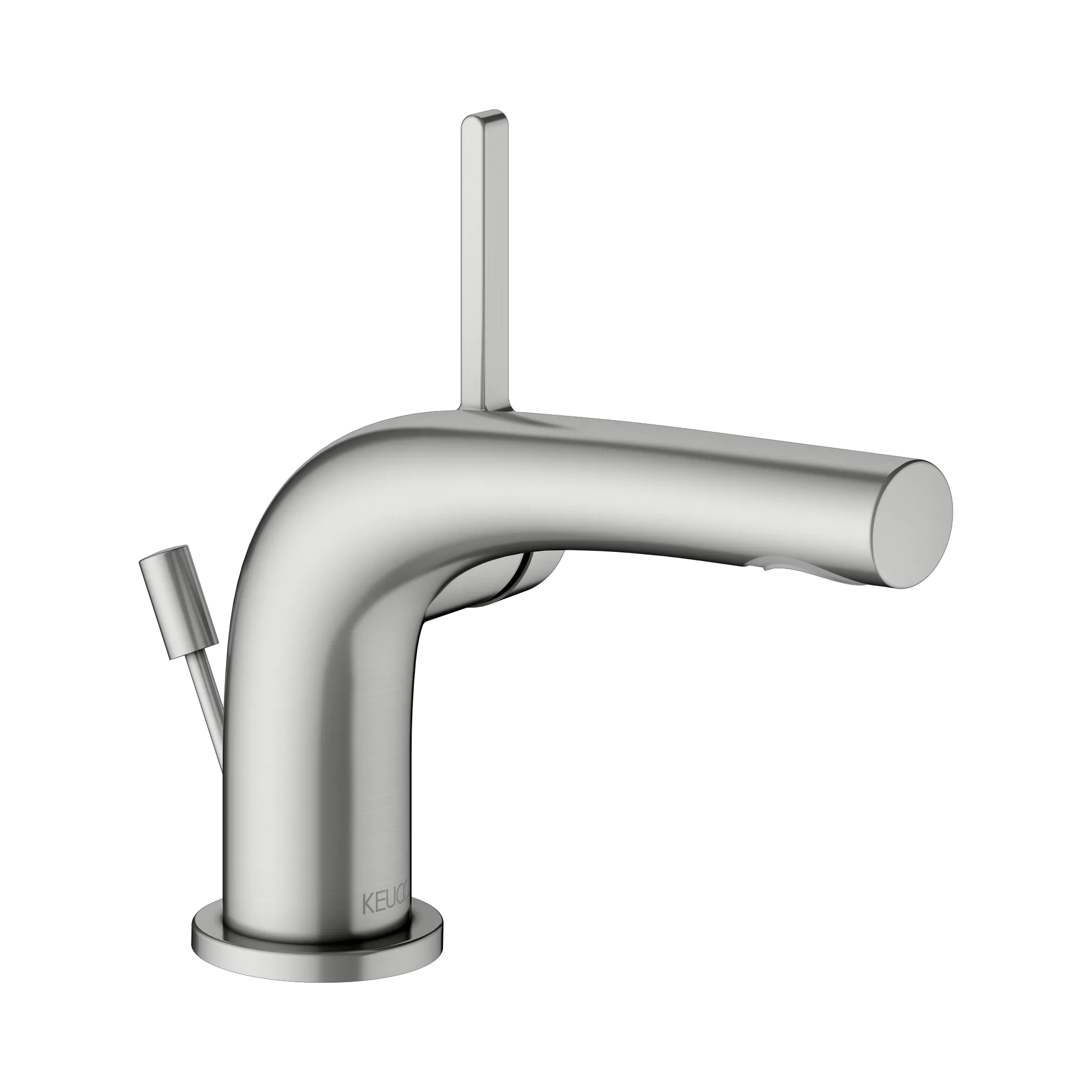 KEUCO EDITION 400 Einhebel-Waschtischmischer 80 mit Zugstangen-Ablaufgarnitur Edelstahl-finish KEUCO EDITION 400 Einhebel-Waschtischmischer 80 mit Zugstangen-Ablaufgarnitur Edelstahl-finish