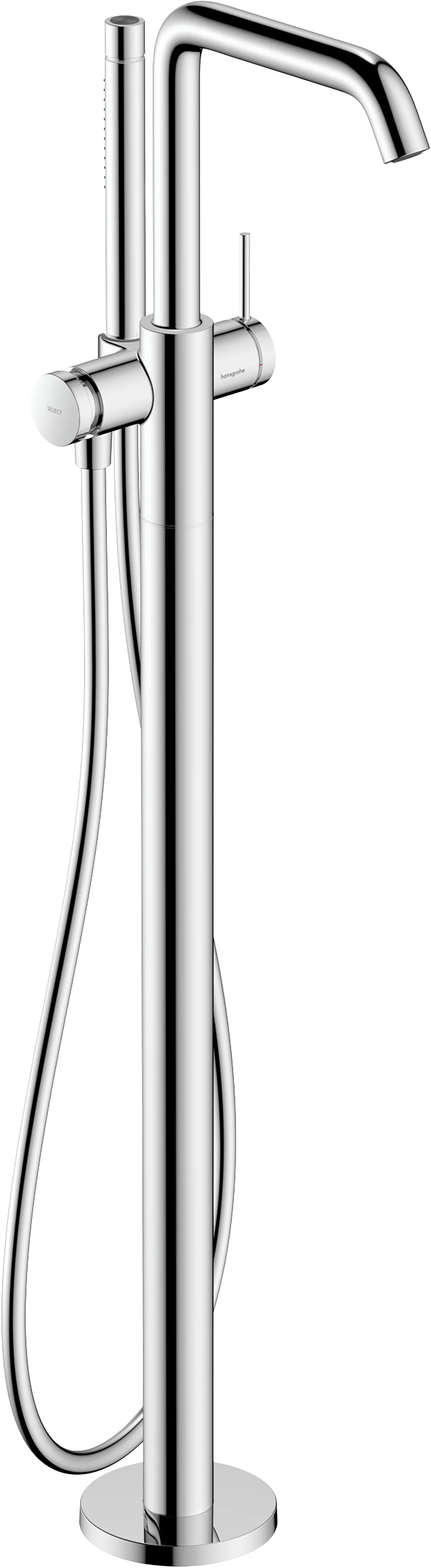 Hansgrohe Tecturis S Einhebel-Wannenmischer bodenstehend Chrom, Ausladung 194 mm, Keramikmischsystem, max. Durchfluss 21 l/min