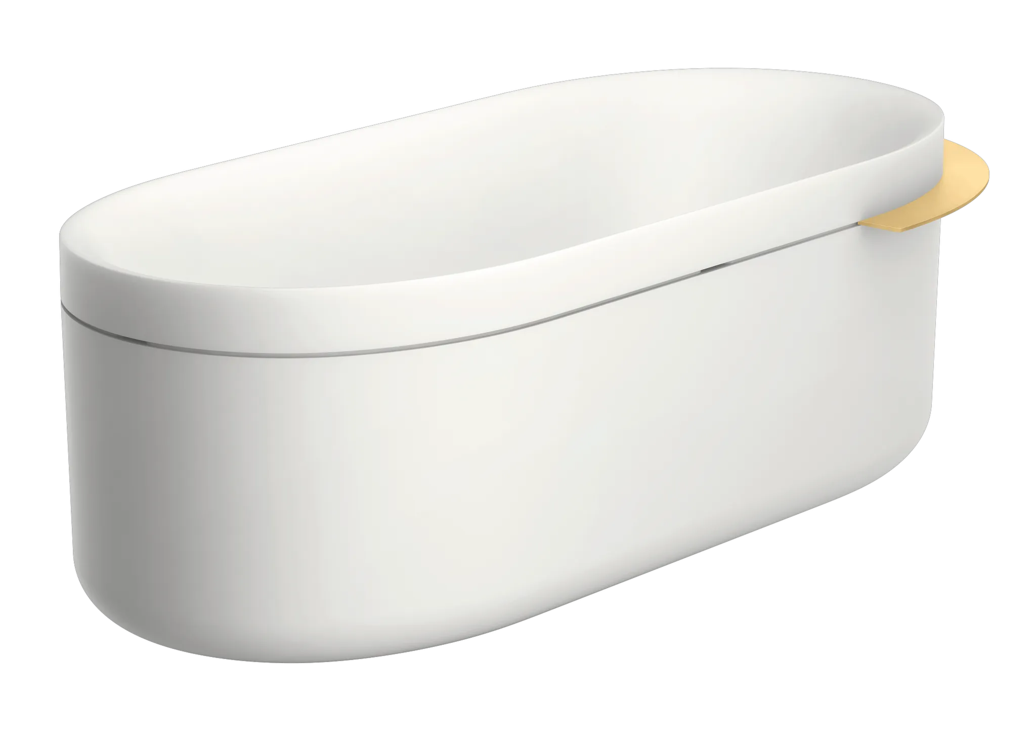 Hansgrohe AXOR Suite Badewanne 1900/850 mm Brushed Gold Optic freistehend mit Überlauf, Push-Open Ablaufgarnitur, SolidSurface, 14 mm stark, Liegefläche 1685 x 627 mm Hansgrohe AXOR Suite Badewanne 1900/850 mm Brushed Gold Optic freistehend mit Überlauf, Push-Open Ablaufgarnitur, SolidSurface, 14 mm stark, Liegefläche 1685 x 627 mm