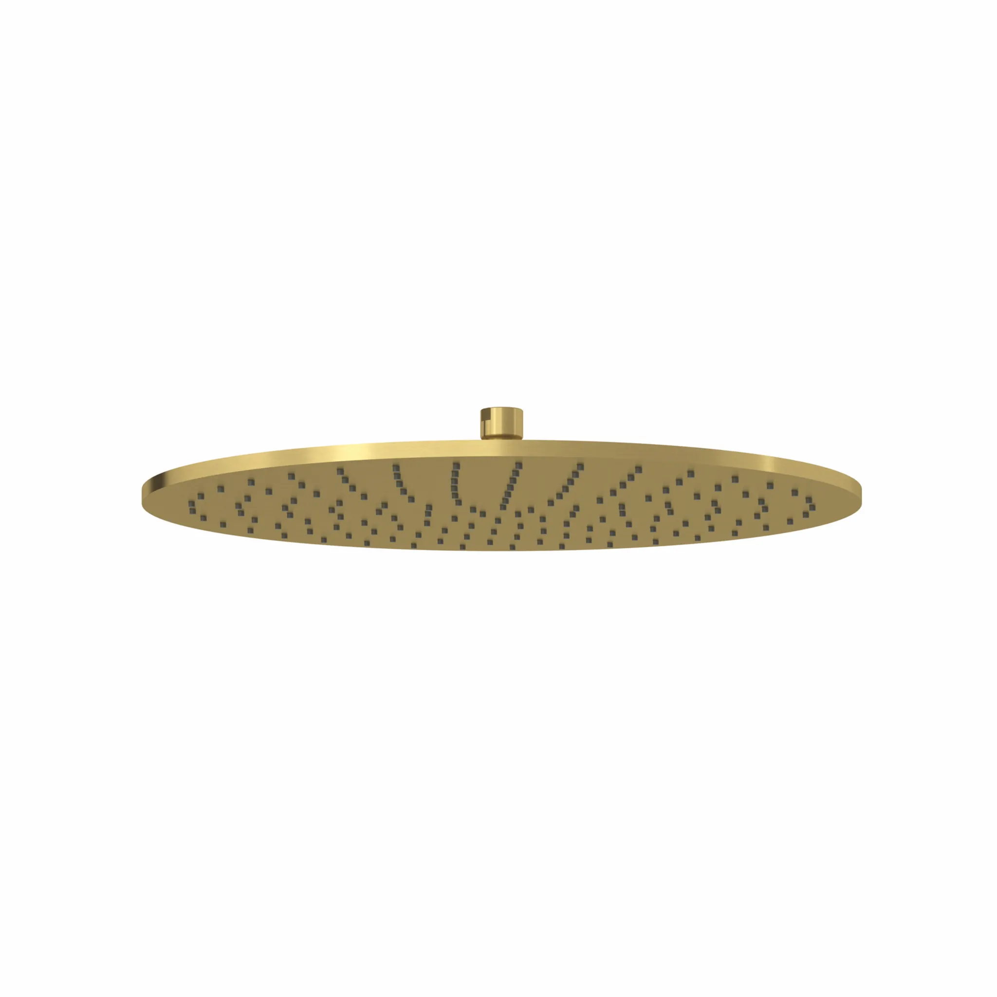Kludi A-QA Tellerkopfbrause 400 mm Brushed Gold - 1 Strahlart mit Kalkschnellreinigung, Kugelgelenk und Siebdichtung