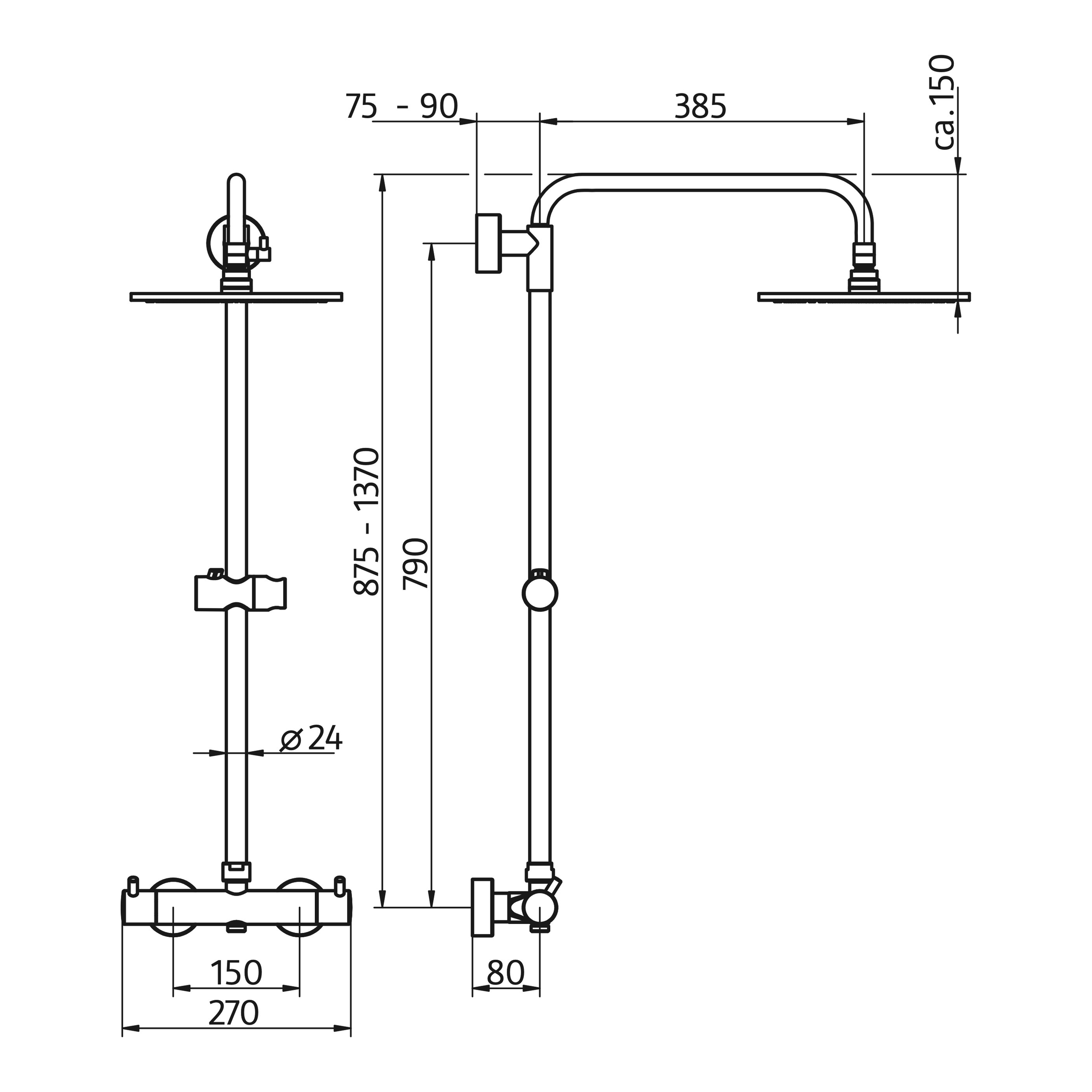 HSK Duschthermostat „RS 200“ in chrom HSK Duschthermostat „RS 200“ in chrom