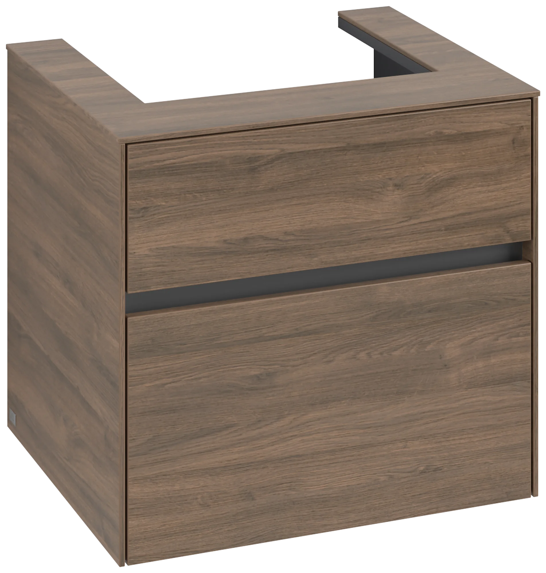 Villeroy & Boch Waschbeckenunterschrank Collaro C15300 Arizona Oak, 600 x 548 x 500 mm, Eckig, 2 Auszüge, mittige Wanneneinbauposition Villeroy & Boch Waschbeckenunterschrank Collaro C15300 Arizona Oak, 600 x 548 x 500 mm, Eckig, 2 Auszüge, mittige Wanneneinbauposition