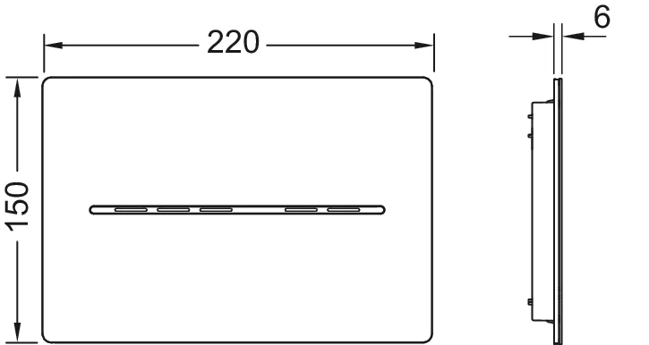 solid WC-Elektronik, 12 V-Netz, Chrom glänzend solid WC-Elektronik, 12 V-Netz, Chrom glänzend