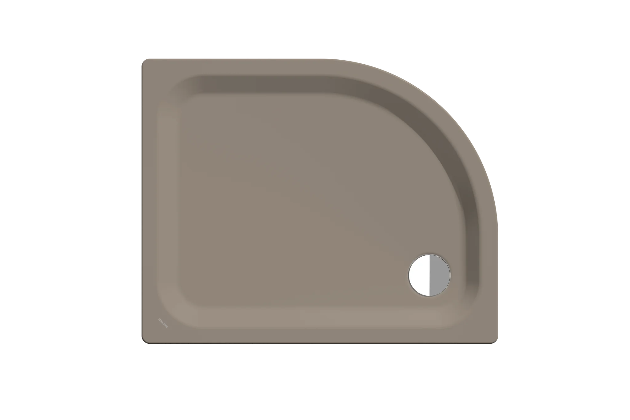 Kaldewei ZIRKON MIT WANNENTRÄGER Duschfläche, warm grey 60, 1000x800x35 mm, Viertelkreisform, erhöhter Einbau, Eckablauf Kaldewei ZIRKON MIT WANNENTRÄGER Duschfläche, warm grey 60, 1000x800x35 mm, Viertelkreisform, erhöhter Einbau, Eckablauf