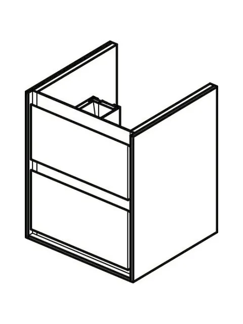 Ideal Standard Connect Air Untere Schubladenfront, weiß glänzend und matt, für Waschtischunterschrank 430 mm