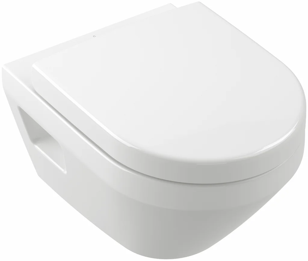 Villeroy & Boch Architectura Tiefspül-WC Compact spülrandlos 350x480mm Rund wandhängend Weiß Alpin Villeroy & Boch Architectura Tiefspül-WC Compact spülrandlos 350x480mm Rund wandhängend Weiß Alpin