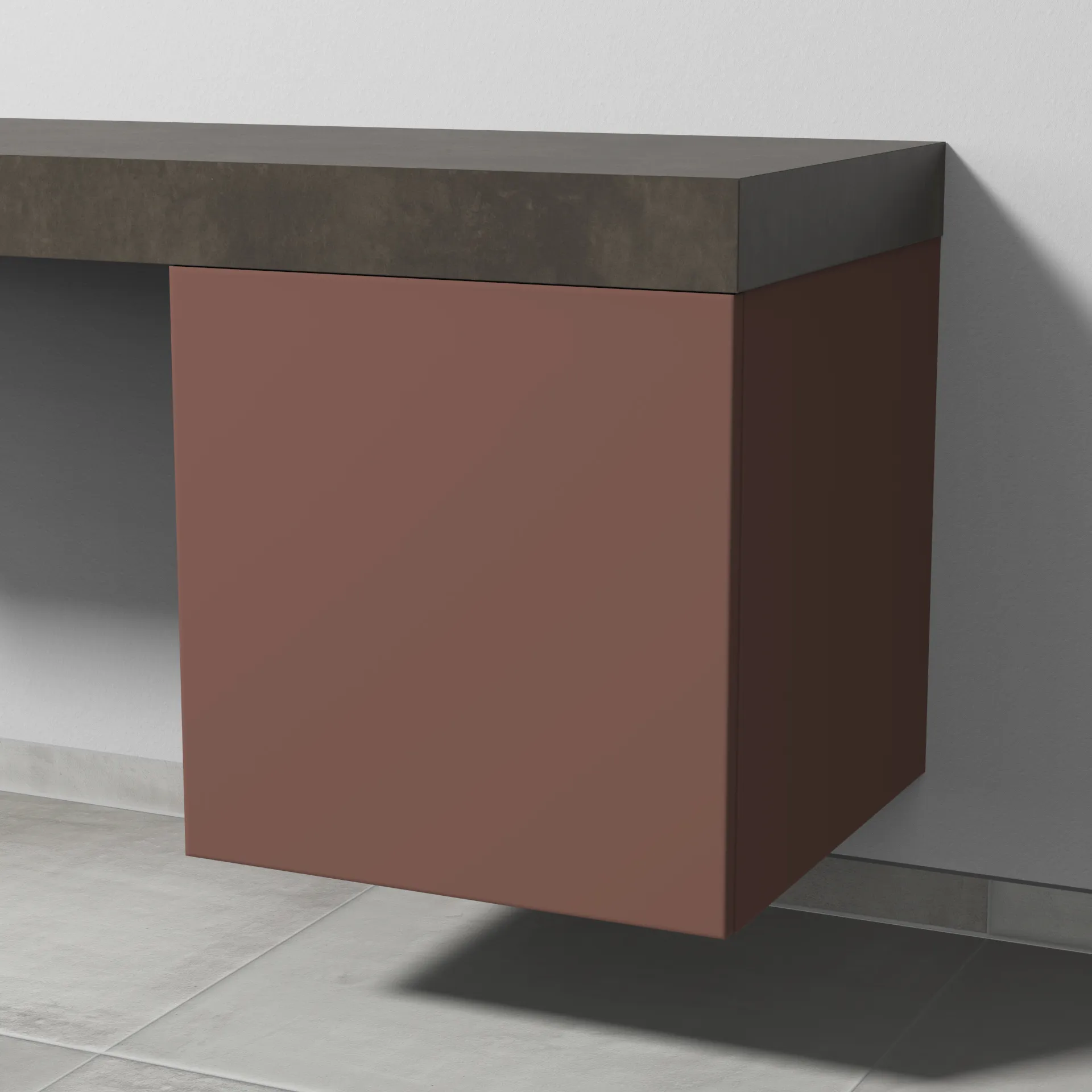 Sanipa Anbauschrank „2morrow“ 500 × 510 × 520 mm in Wine-Red