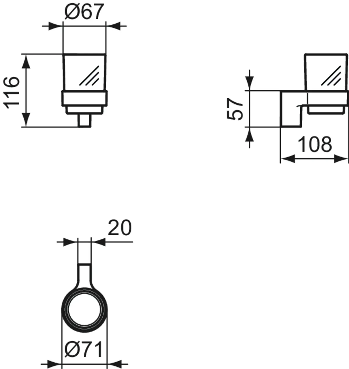 Zahnbecher Connect Chrom Zahnbecher Connect Chrom