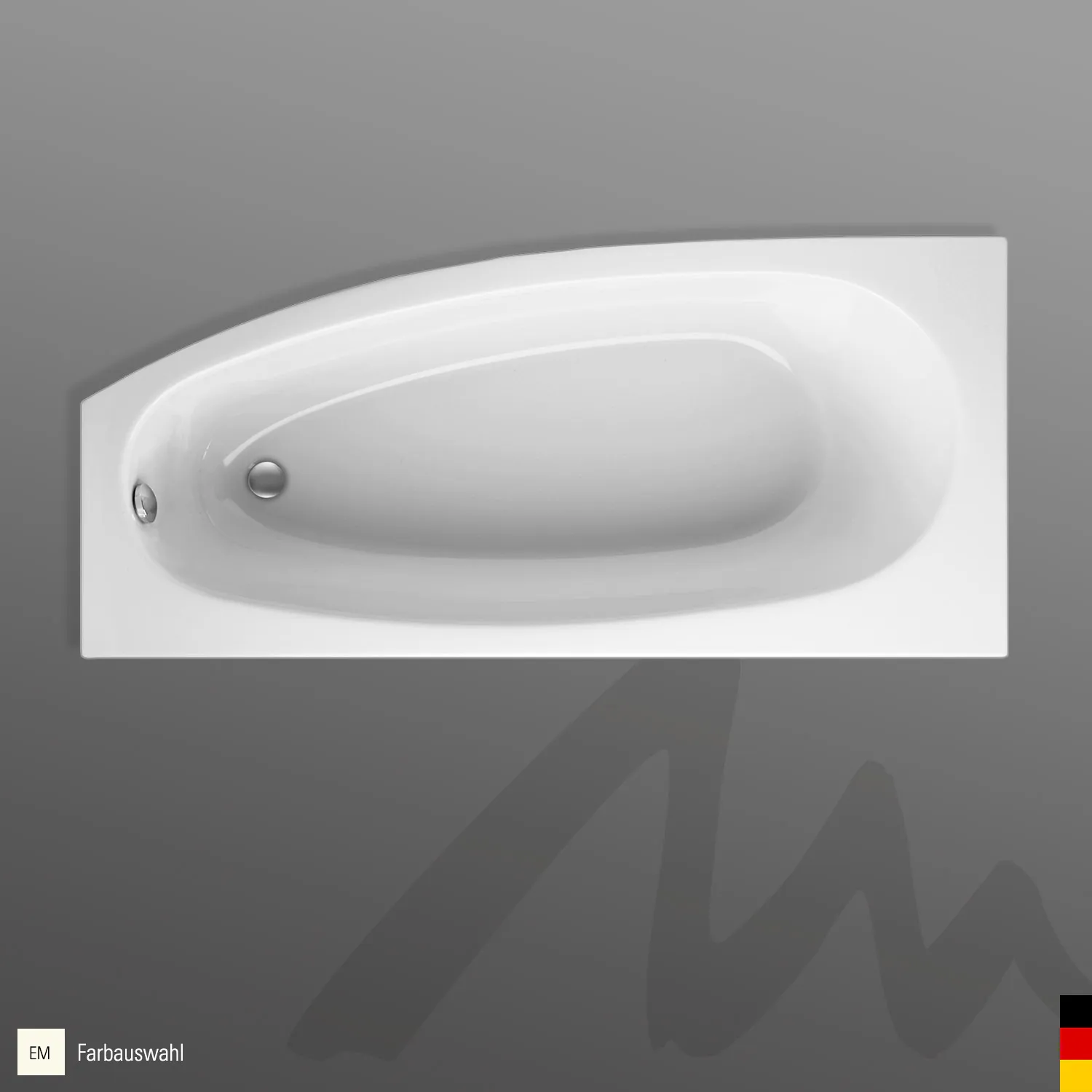 Mauersberger Acryl-Badewanne bombax 160⁄75 rechts, 1600x750x475, Farbgruppe: 3 Mauersberger Acryl-Badewanne bombax 160⁄75 rechts, 1600x750x475, Farbgruppe: 3