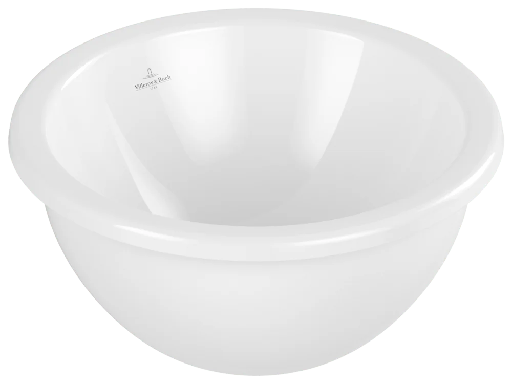 Villeroy & Boch Einbauwaschbecken Loop & Friends, weiß Alpin, 390x390x190 mm, TitanCeram, glänzend, mit Überlauf