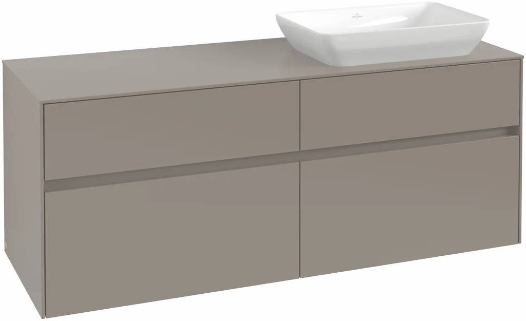 Villeroy & Boch Collaro Waschbeckenunterschrank C11800, 1400 x 548 x 500 mm, Cashmere Grey Villeroy & Boch Collaro Waschbeckenunterschrank C11800, 1400 x 548 x 500 mm, Cashmere Grey
