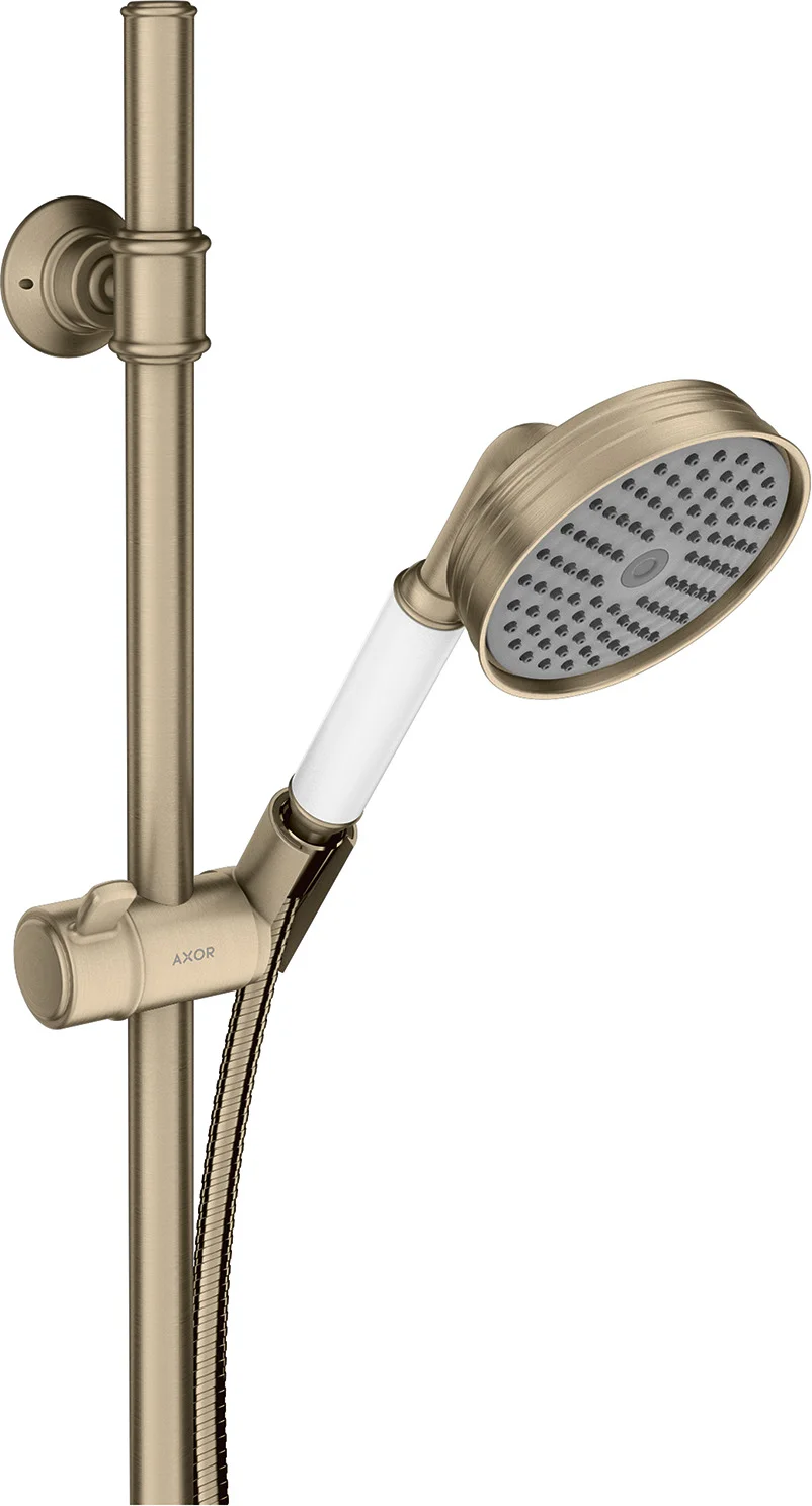 Hansgrohe AXOR Montreux Brausenset 0,90 m, Brushed Nickel, Brausekopf 100 mm, RainAir Strahlart, QuickClean, max. Durchflussmenge 16 l/min bei 3 bar Hansgrohe AXOR Montreux Brausenset 0,90 m, Brushed Nickel, Brausekopf 100 mm, RainAir Strahlart, QuickClean, max. Durchflussmenge 16 l/min bei 3 bar