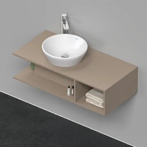 Duravit Waschtischunterschrank wandhängend „D-Neo“ 100 × 26 × 48 cm Leinen