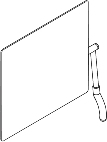 HEWI Kippspiegel „Serie 802 LifeSystem“ 72,5 × 74,1 cm in Stahlblau HEWI Kippspiegel „Serie 802 LifeSystem“ 72,5 × 74,1 cm in Stahlblau