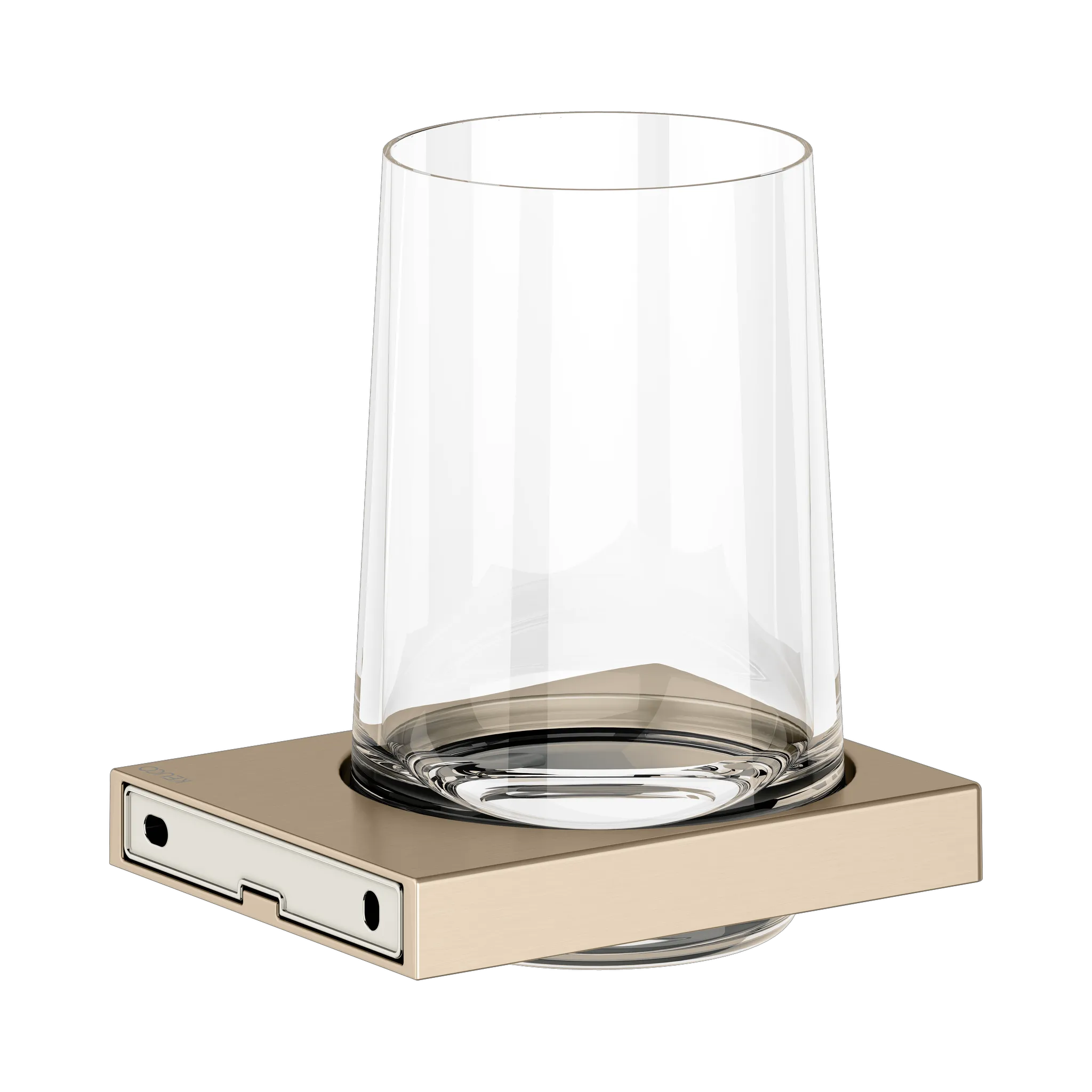 KEUCO EDITION 11 Glashalter mit Echtkristall-Glas Bronze gebürstet